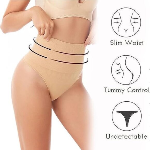 PAKNADA Women's High Waist Shapewear for Tummy Control  Body Shaper Underwear - Picture 4 of 4